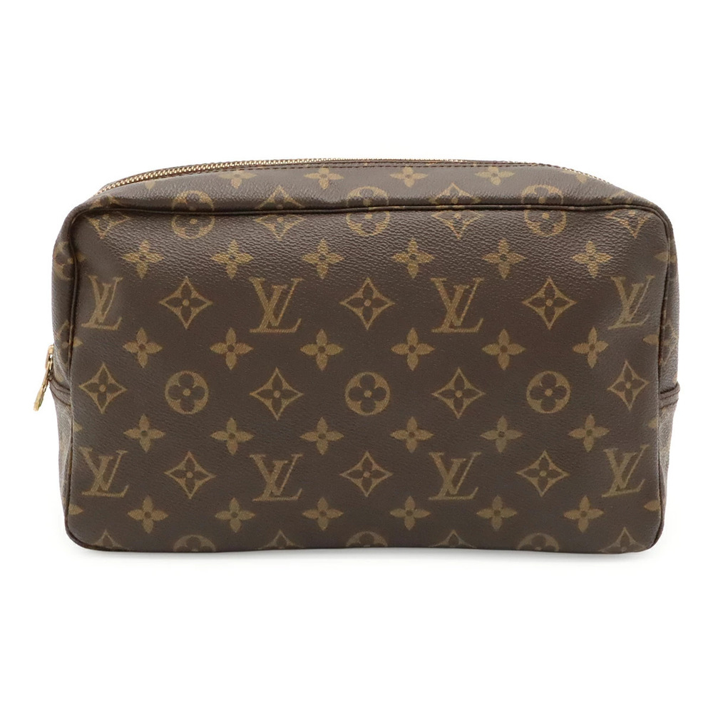 Louis Vuitton Monogram Trousse Toilette Pouch Bag Pouch Shoulder Canvas Brown